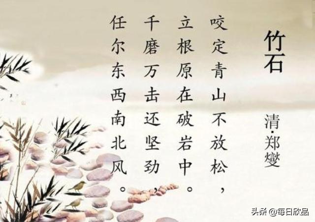 竹石这首古诗的诗意（竹石这篇诗的诗意）